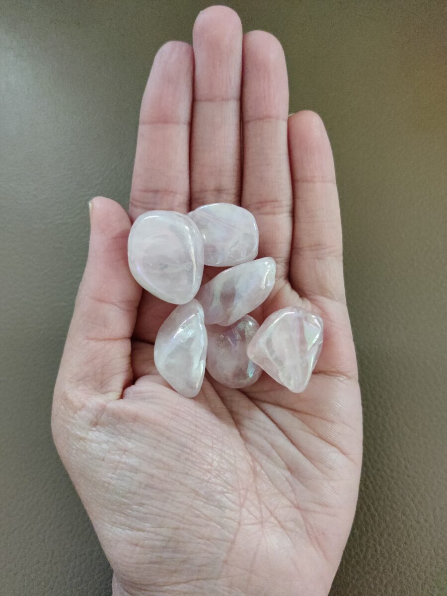 Tumble: Aqua Aura Rose Quartz